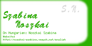 szabina noszkai business card